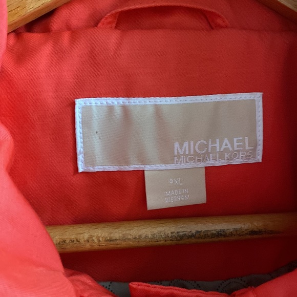 Like New Michael Kors Rainjacket - Coral - Petite XL - Picture 7 of 11